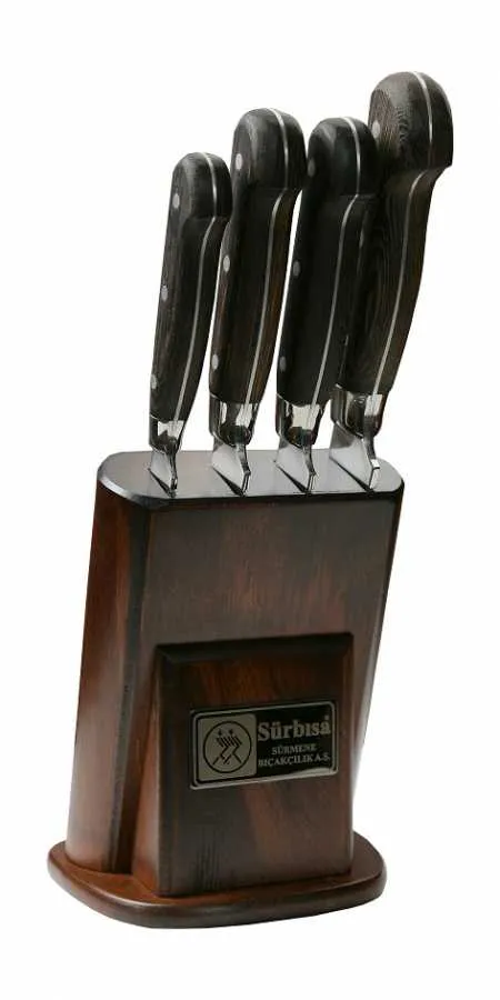61502ym - Sürmene Yöresel Mutfak Bıçağı Seti - 4 Lü Set