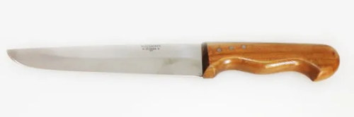Bursa İnce Küt Kasap Bıçağı No:4, 20 Cm - Ahşap Sap