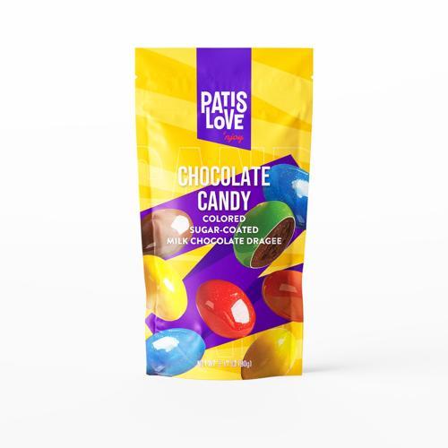 Patislove Renkli Şeker Kaplı Sütlü Çikolatalı Draje, 90G