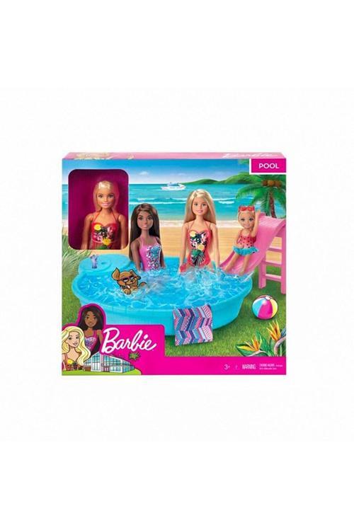 Oyuncak Barbie ve Havuzu Oyun Seti GHL91