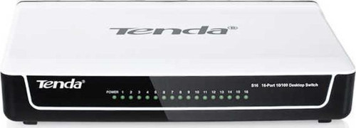 16 Port 10-100 Mbps Switch Hub Plastik Kasa S16