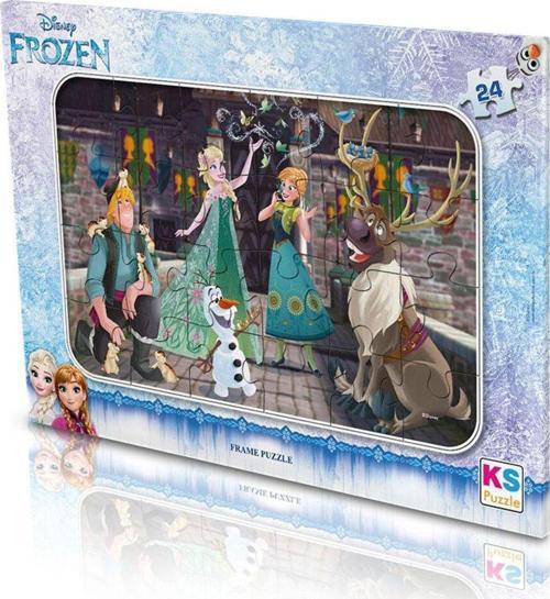Frame Puzzle 24 Parça Frozen Lisanslı (Karışık Desen 1 Adet) Frz704