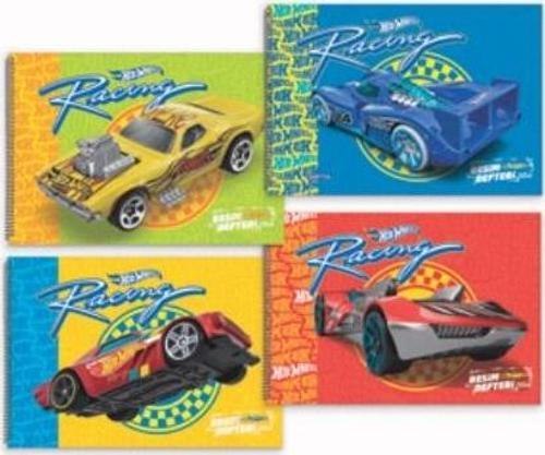 Hot Wheels Spiralli Resim Defteri 35X50Cm15 Yaprak (4 Lü Paket) 5438