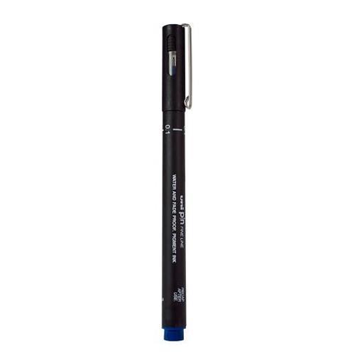 Pin-0.1 Fine Line Akrilik Uçlu Çizim Kalemi Mavi Pin01-200 (12 Li Paket)