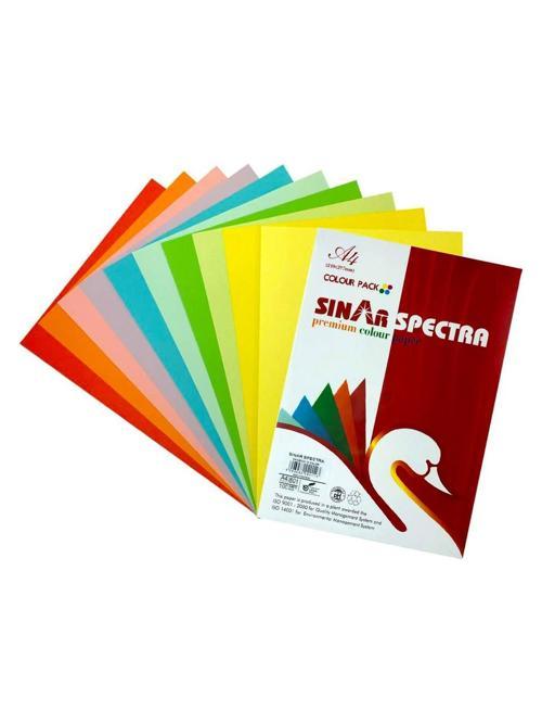 Exclusive Renkli Fotokopi Kağıdı A4 10 Renk Karışık (100 Lü Paket)