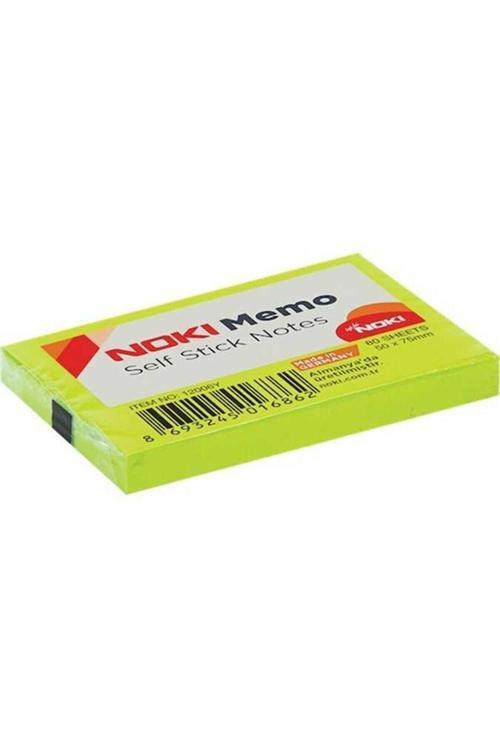 Yapışkanlı Not Kağıdı 80 Yaprak 51X75Mm Yeşil No:12006Y (12 Koçan)