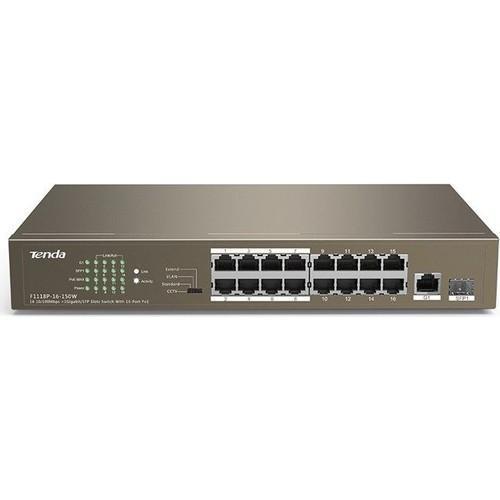 Teg1118P 18 Port 16 Port Poe+ 10-100-1000 Switch + 2 Port Sfp