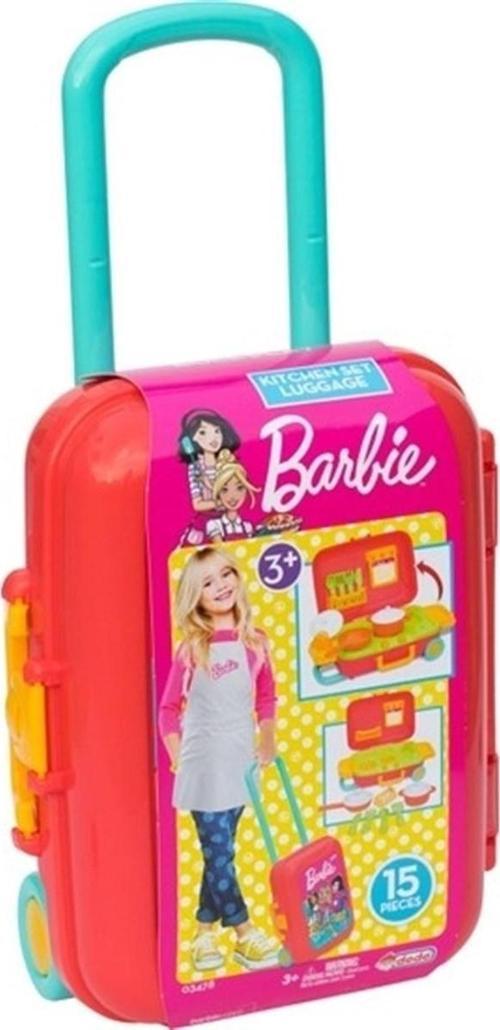 Oyuncak Barbie Mutfak Seti Bavulum 03478