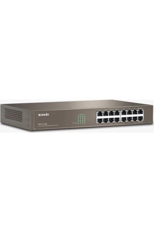 Teg1016G 16 Port 10-100-1000 Mbps 19" Switch Çelik Kasa Rack Mount