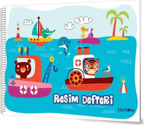 Uni Note Resim Defteri Spiralli Karton Kapak 15 Yaprak 24X34Cm 33000 (12 Li Paket)