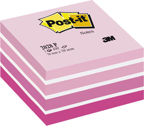 2028-P Yapışkanlı Not Kağıdı Pembe 76X76 Mm