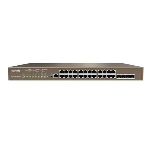 Teg5328P-24-410W 24 Port Poe+ 10-100-1000 Switch 4 Port Sfp L2 Çelik Kasa Rack Mount