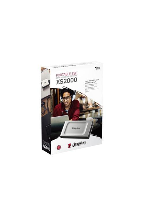 1Tb Xs2000 Mini Usb 3.2 Gen 2.2 Type C Gri Taşınabilir Ssd Harddisk