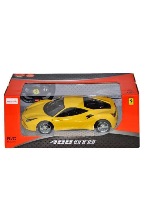 Oyuncak Ferrari 488 Gtb Uzaktan Kumandalı Işıklı Araba 1:14 SUN-S00075600 (Karışık Renk 1 Adet)