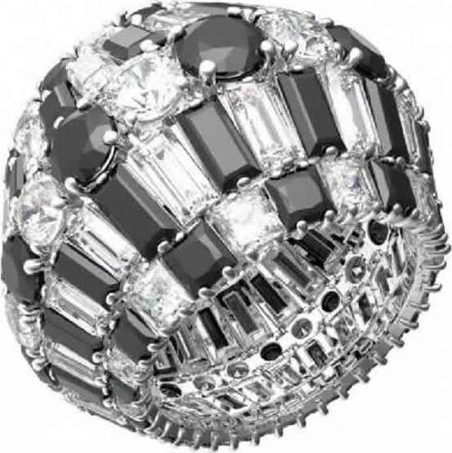 5615322 Swarovski Yüzük Hyperbola:Rıng Black/Rhs 55