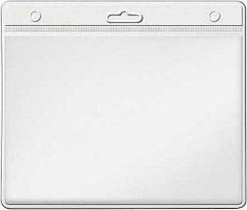 304 Yaka Kartı Poşeti 10.5 X 11 Cm Şeffaf 100 Lü (1 Paket 100 Adet)