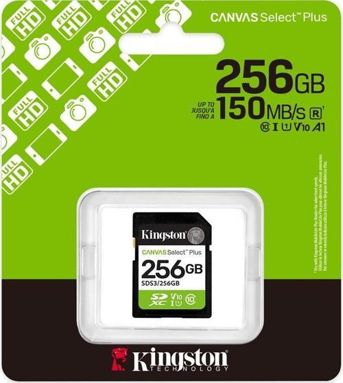 Sds3-256Gb 256Gb Sdxc Canvas Select Plus Gen3 150Mb-S C10 Uhs-İ U1 V10 Hafıza Kartı