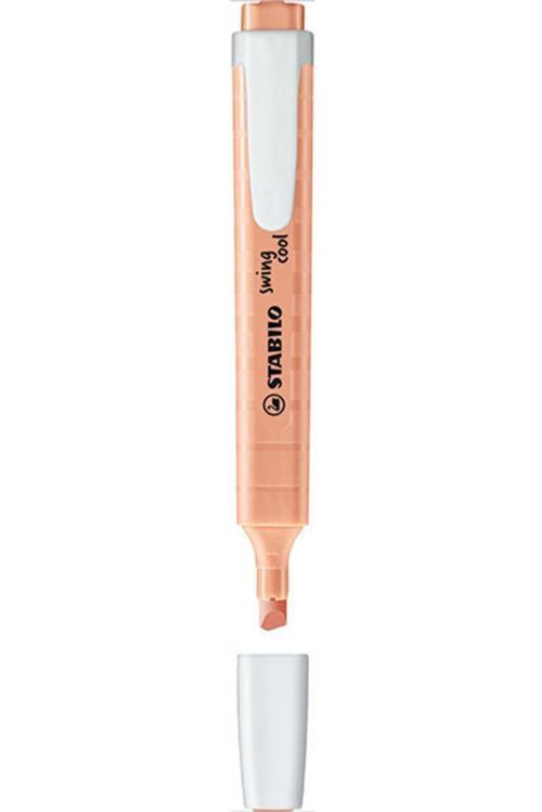 Fosforlu Kalem (İşaret Kalemi) Swing Cool 1-4 Mm Kesik Uç Pastel Mat Turuncu 275/125-8 (10 Lu Paket)