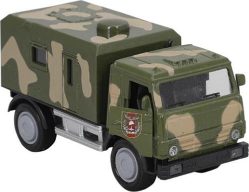 1:36 Metal Çekbırak Işıklı Askeri - Polis Kamyonları FY5077P-12D