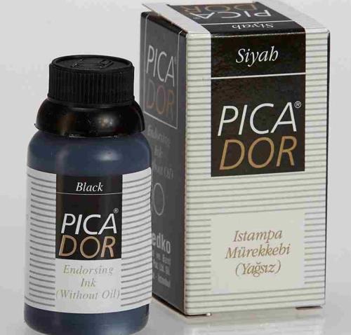 Yağsız İstampa (Stampa) Mürekkebi 30 Cc Siyah Ke001 (12 Li Paket)