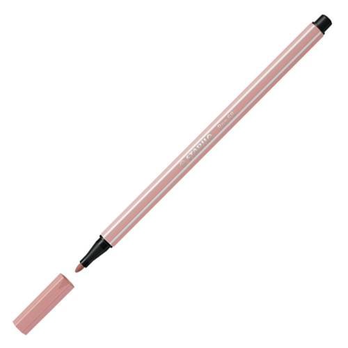 Keçe Uçlu Boya Kalemi 1 Mm Köpüklü Pembe 68/28 (10 Lu Paket)