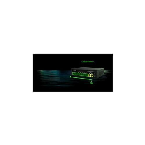 S110Gpc 10 Port 8 Port Poe+ 10-100 Mbps + 2 Port 10-100-1000 Uplink Switch Çelik Kasa
