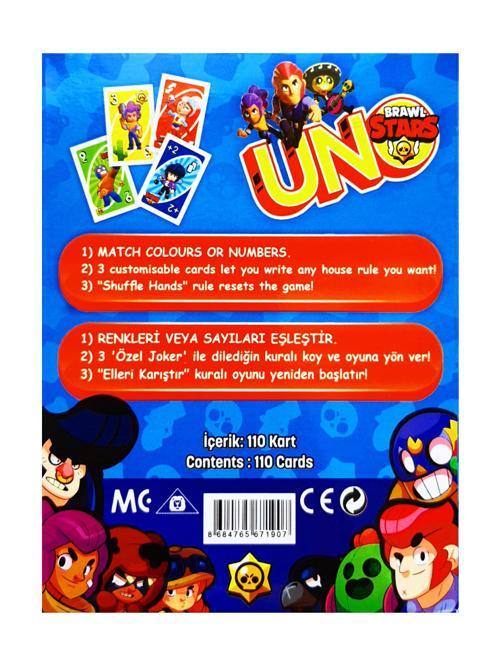 Resimli Uno Brawl Stars Oyun Kartı Mavi
