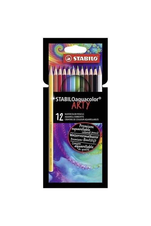 Aquacolor Arty 12 Renk Kuru Boya Kalemi 1612/1-20
