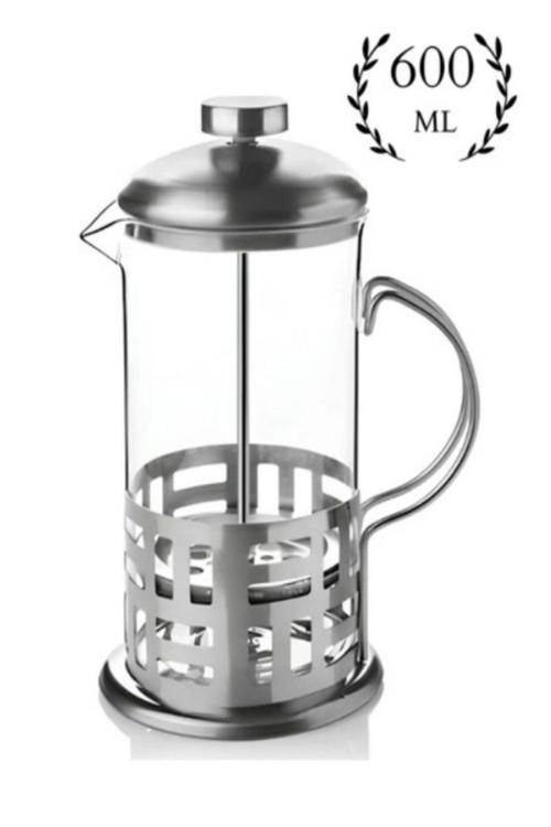 French Press 600 Ml Metal Kulplu