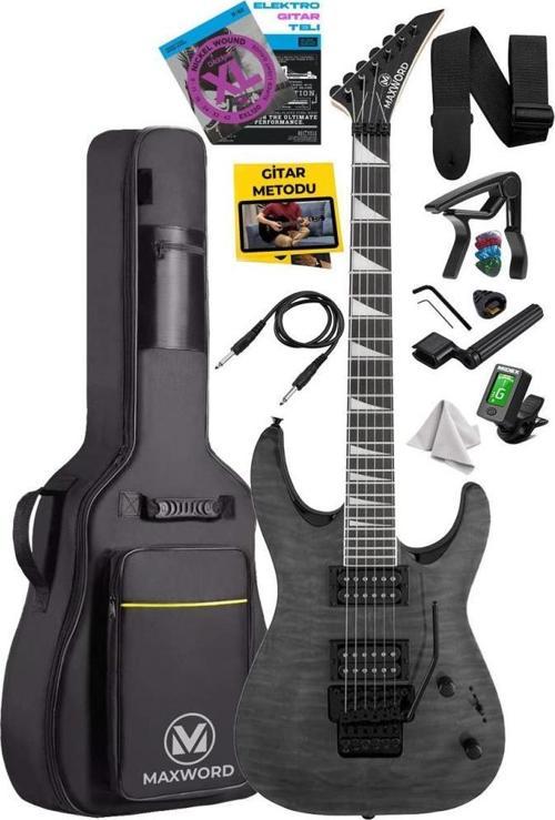 Grade Gray Rosewood Klavye HH Yüksek Kaliteli Floyde Rose Elektro Gitar