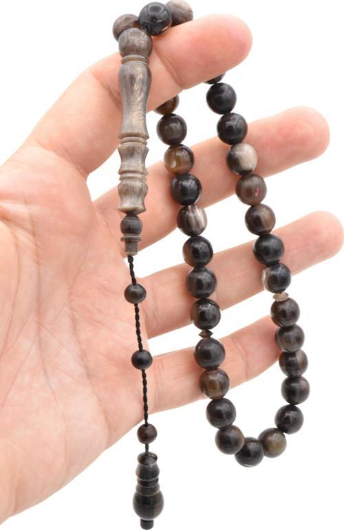 Sistemli Küre Kesim Bufalo Boynuzu Tesbih 10 Mm