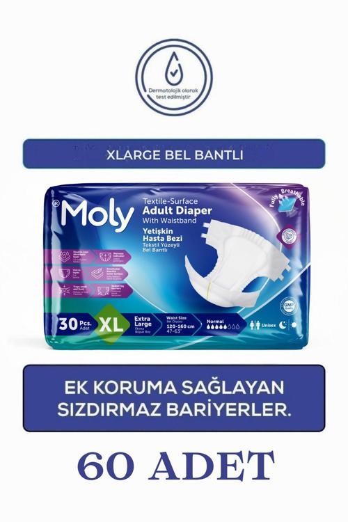 Xl Beden Belbantlı Hasta Bezi 30'Lu (2'Li Paket)