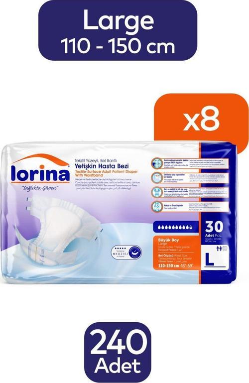 Bel Bantlı L 30’Lu 8 Paket 240 Adet