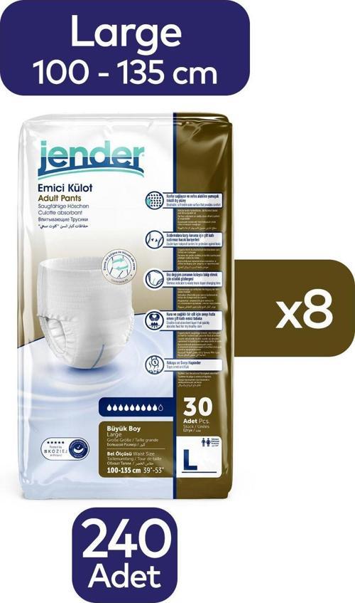 Emici Külot Yetişkin Hasta Bezi Large 240 Adet