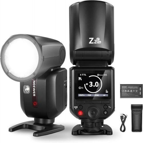 Z2PRO-C Yuvarlak Başlıklı Bataryalı Tepe Flaşı (Canon)