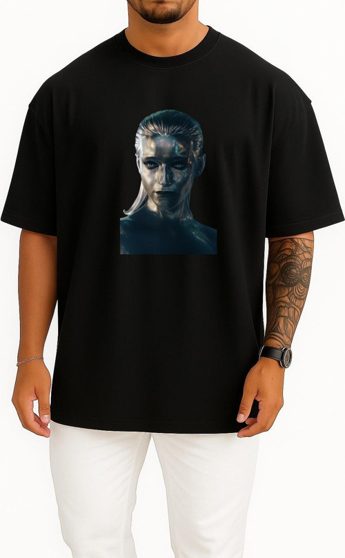Oversize Shalla Bal Fantastic Four First Steps Göğüs Tasarımlı Unisex T-Shirt