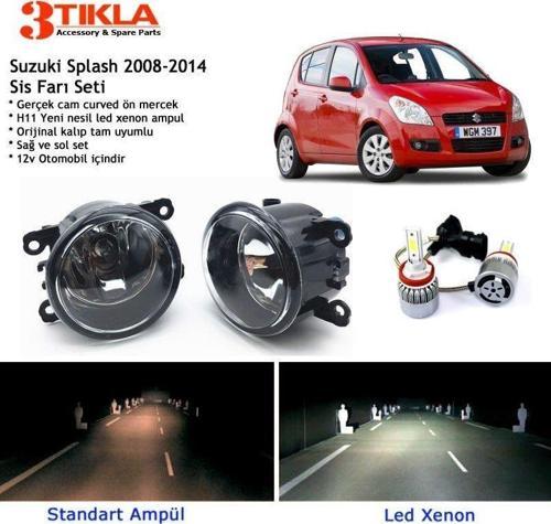 Suzuki Splash 2008-2014 Beyaz Led Xenon Sis Farı Seti