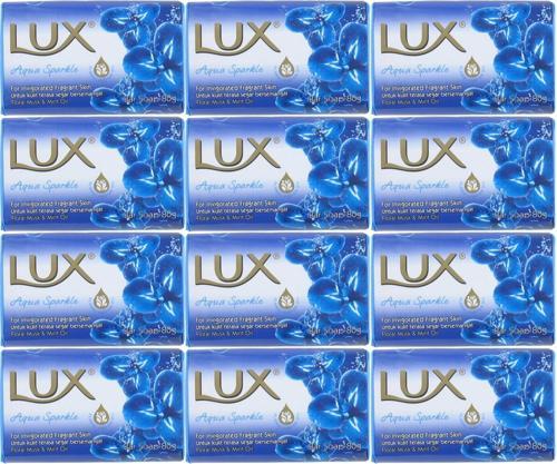 Lux Sabun 80GR Aqua Sparkle (Su Gibi Işıltı) (12 Li Set)
