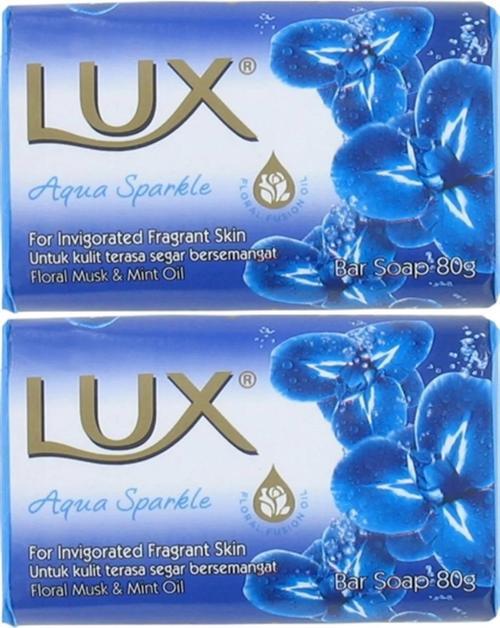 Lux Sabun 80GR Aqua Sparkle (Su Gibi Işıltı) (2 Li Set)
