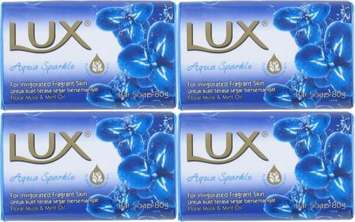 Lux Sabun 80GR Aqua Sparkle (Su Gibi Işıltı) (4 Lü Set)