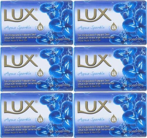 Lux Sabun 80GR Aqua Sparkle (Su Gibi Işıltı) (6 Lı Set)