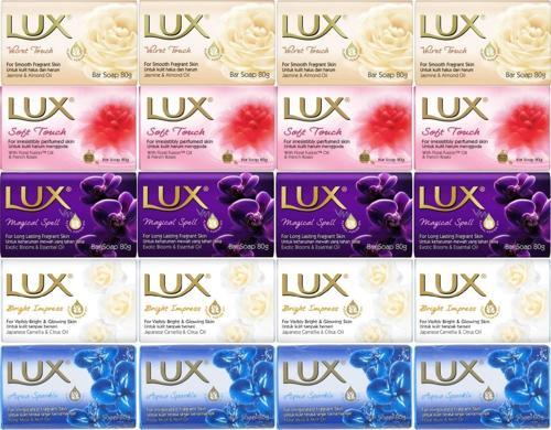 Lux Sabun 80GR (Karma 20 Li Set) Soft Touch/Velvet Touch/Magicial Spell/Aqua Sparke/Bright Impress