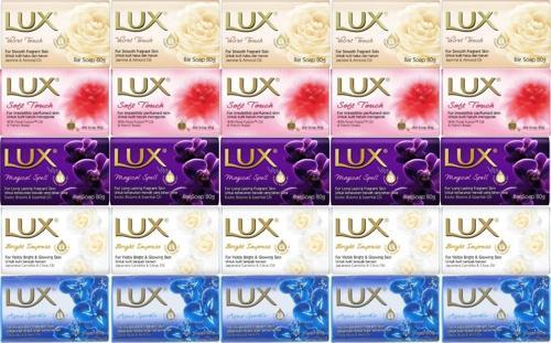 Lux Sabun 80GR (Karma 25 Li Set) Soft Touch/Velvet Touch/Magicial Spell/Aqua Sparke/Bright Impress