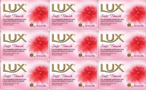 Lux Sabun 80GR Soft Touch (Yumuşak Dokunuş) (9 Lu Set)