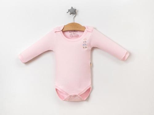 DÜZ RENK ÇITÇITLI UZUN KOL ZIBIN Pembe