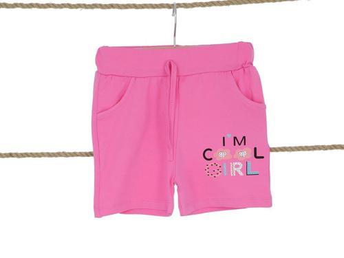 KALP GIRL BASKILI KIZ ŞORT Pembe