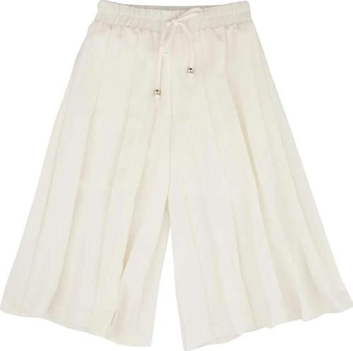 PLİSELİ ŞİFON PANTOLON Ekru