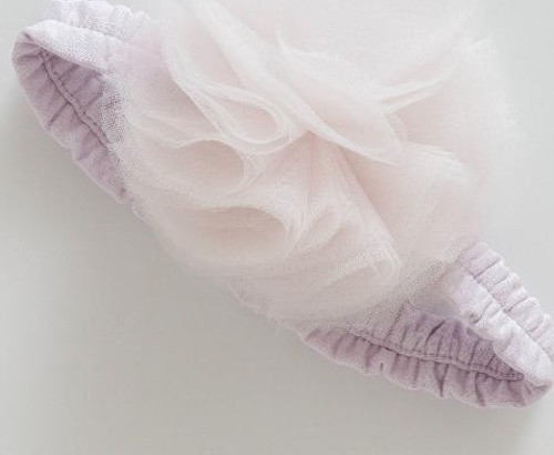 TÜL DETAYLI BANDANA Lila