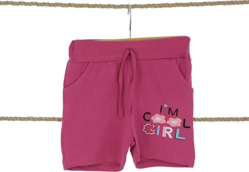KALP GIRL BASKILI KIZ ŞORT Gül Kurusu