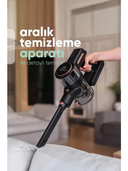 ES411 LED Ekranlı Katlanabilir Yüksek Emiş Güçlü 300 Watt Dikey Şarjlı Süpürge